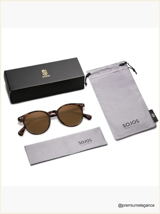 Small Round Classic Polarized Sunglasses for Women Men Vintage Style UV400 Lens main image 4